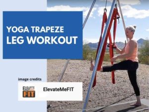 Yoga body trapeze poses